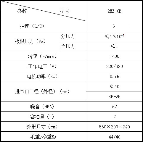 雙級油封旋片式真空泵